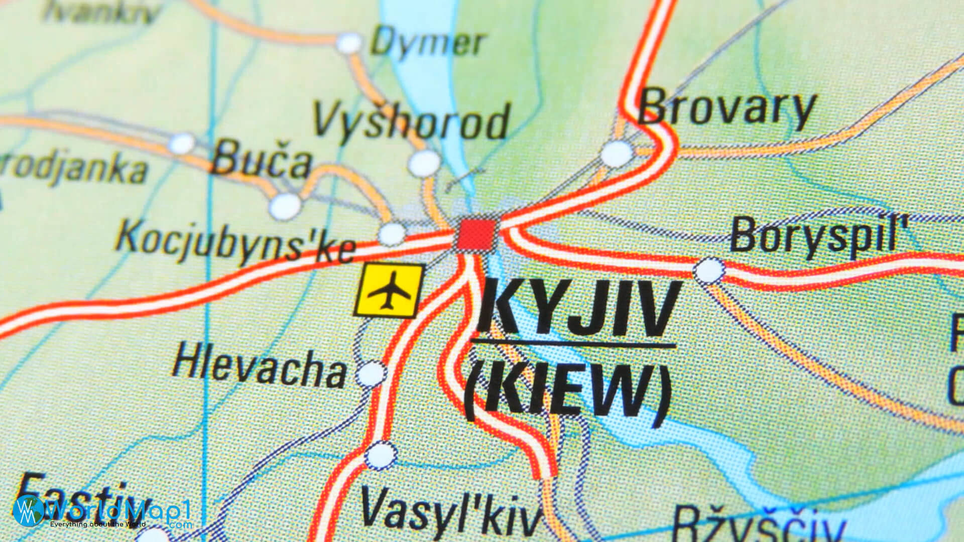 Kiev Havaalanı Haritası Ukrayna